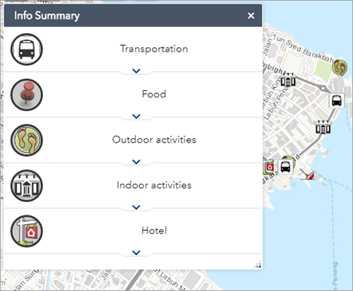Display information summary Display information summary